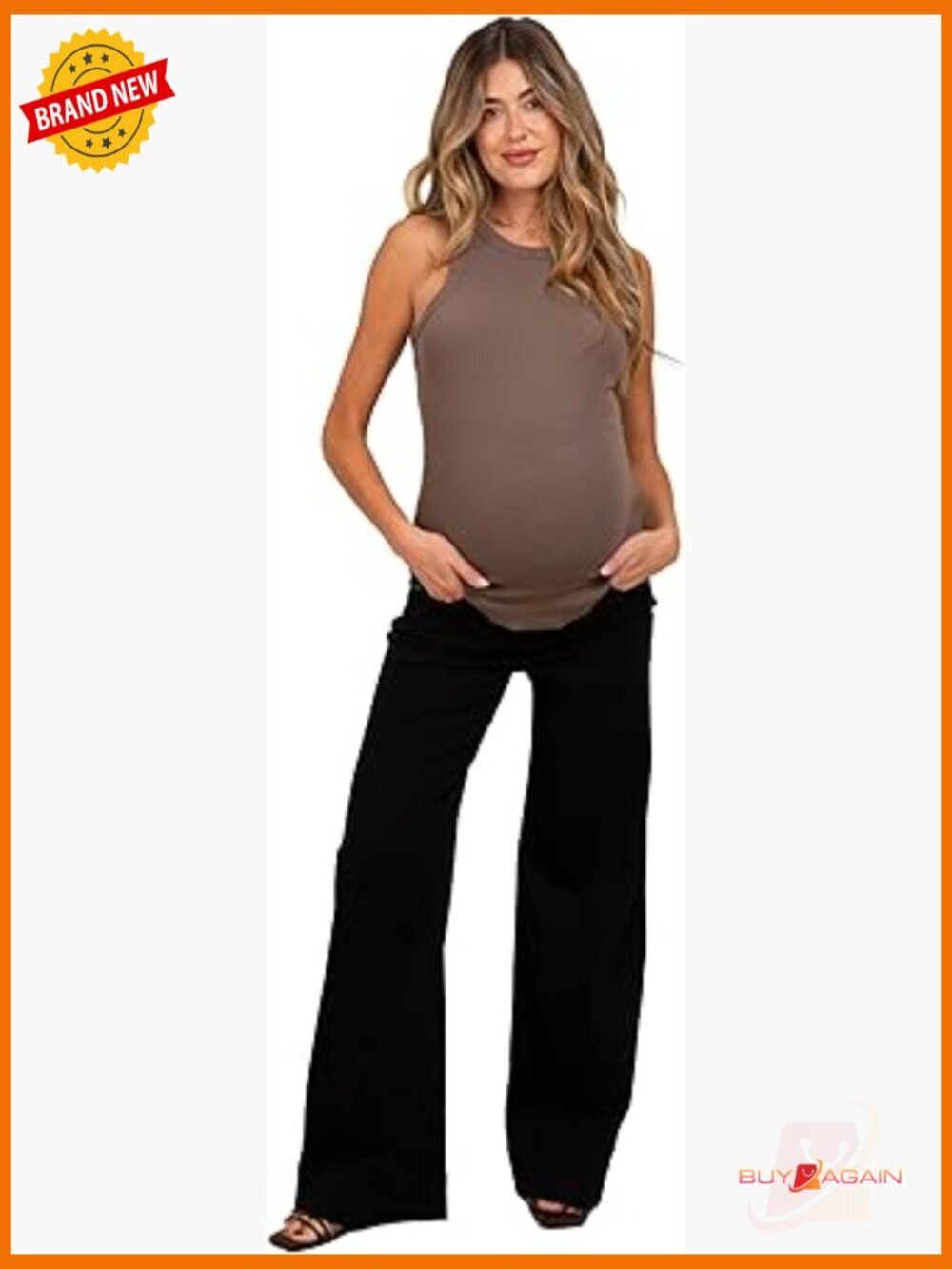 Super Wide Leg Maternity Jeans Pull On Jeans